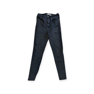 Womens Levi Mile High Super Skinny Jeans S28 black